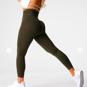 Nvgtn contour seamless leggings 2.0 olive green size small